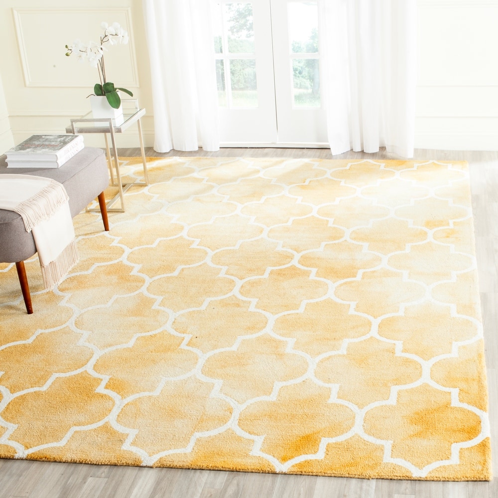SAFAVIEH Dip Dye Anasthasie Hand-tufted Wool Geometric Area Rug