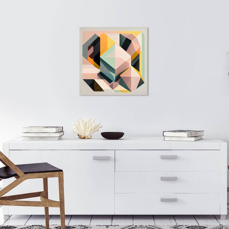 Wynwood Studio Canvas Abstract Brule Gray and Modern & Contemporary Wall Art Canvas Print - 20 x 20