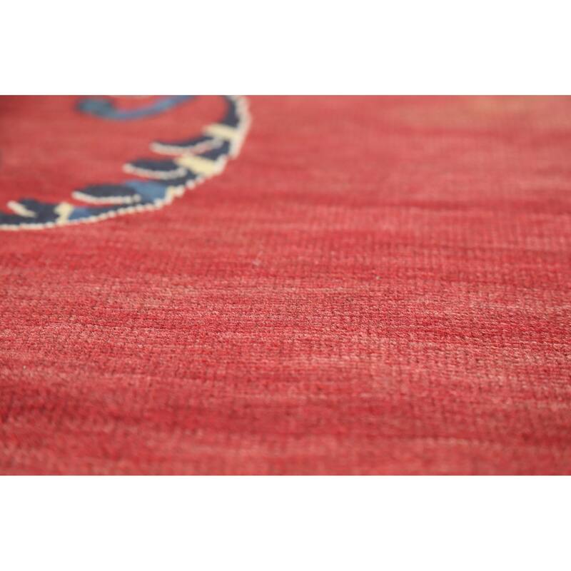 Hand Knotted Oriental 100% Wool Carpet Traditional Floral Red Balouch Area Rug - 11' 5'' X 8' 5''