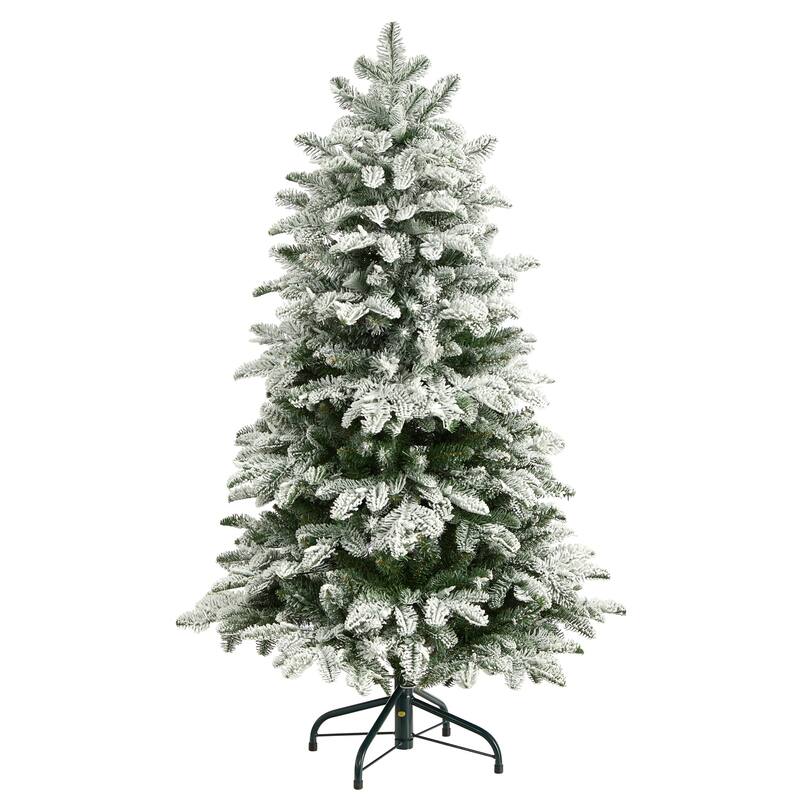 4Ft Artificial Christmas Tree with Lights - Pre-Lit Holiday Tree, Compact Design, Bendable Branches, Festive Home Decor