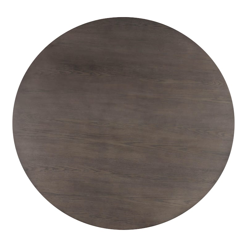 Furniture of America Callum Modern 5-Piece Espresso Wood Round Dining Set with Swivel Chairs