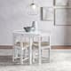Harrisburg Tobey 5-piece Compact Round Dining Set - White