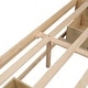 preview thumbnail 15 of 52, Full/Queen Size Platform Bed with 6 Storage Drawers, Wooden Bedframe, Storage Bed, Headboard Not Include, for Kids/Teens/Adults