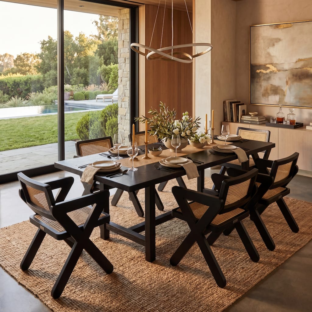 SAFAVIEH Couture Tyrrell Dining Chair, Fully Assembled - 21"W x 24"D x 31"H