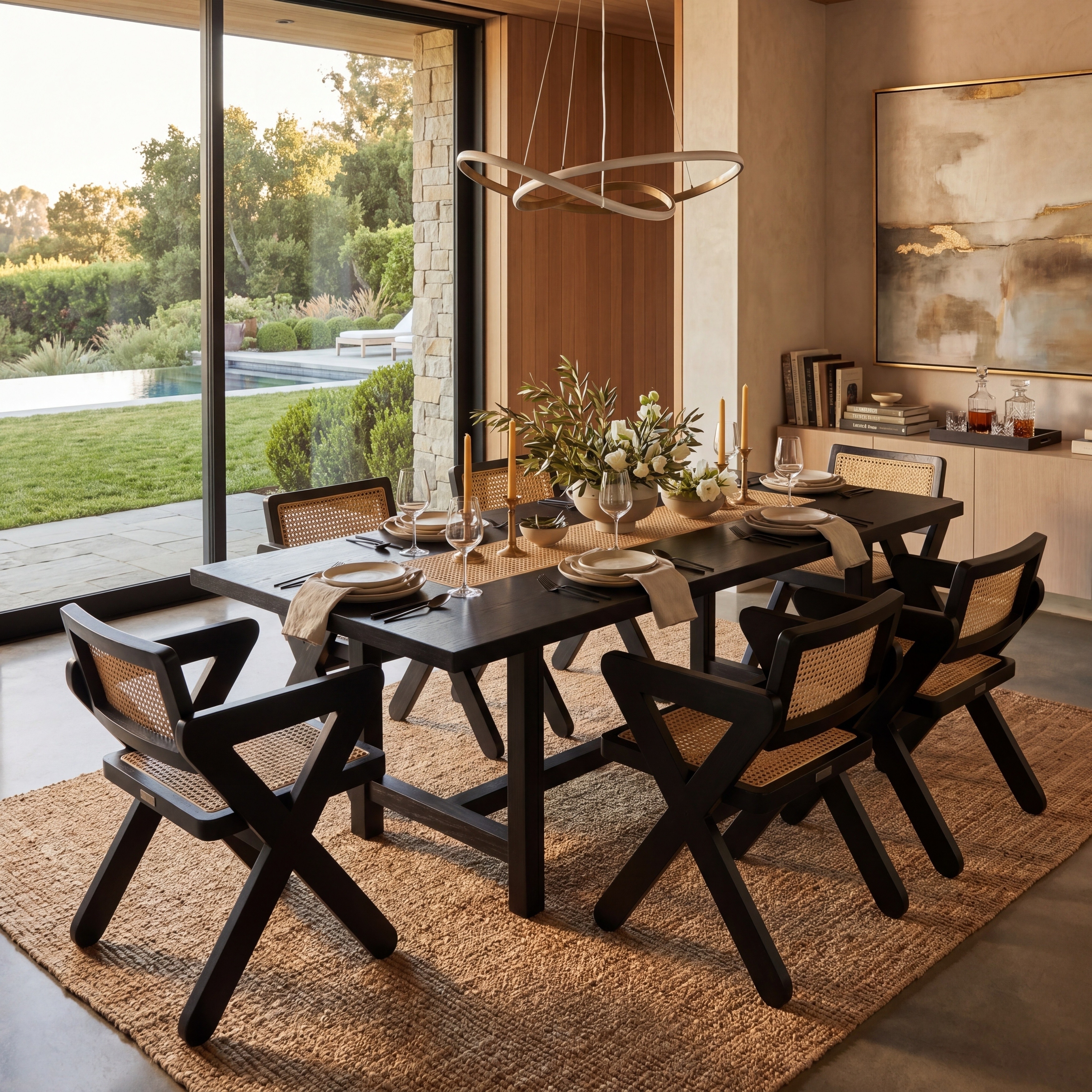 SAFAVIEH Couture Tyrrell Dining Chair, Fully Assembled - 21"W x 24"D x 31"H