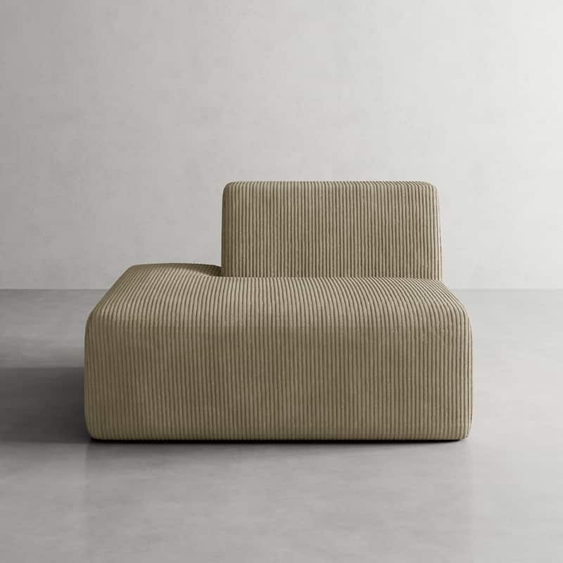 Modern Chaise Lounge Indoor Corduroy Sofa