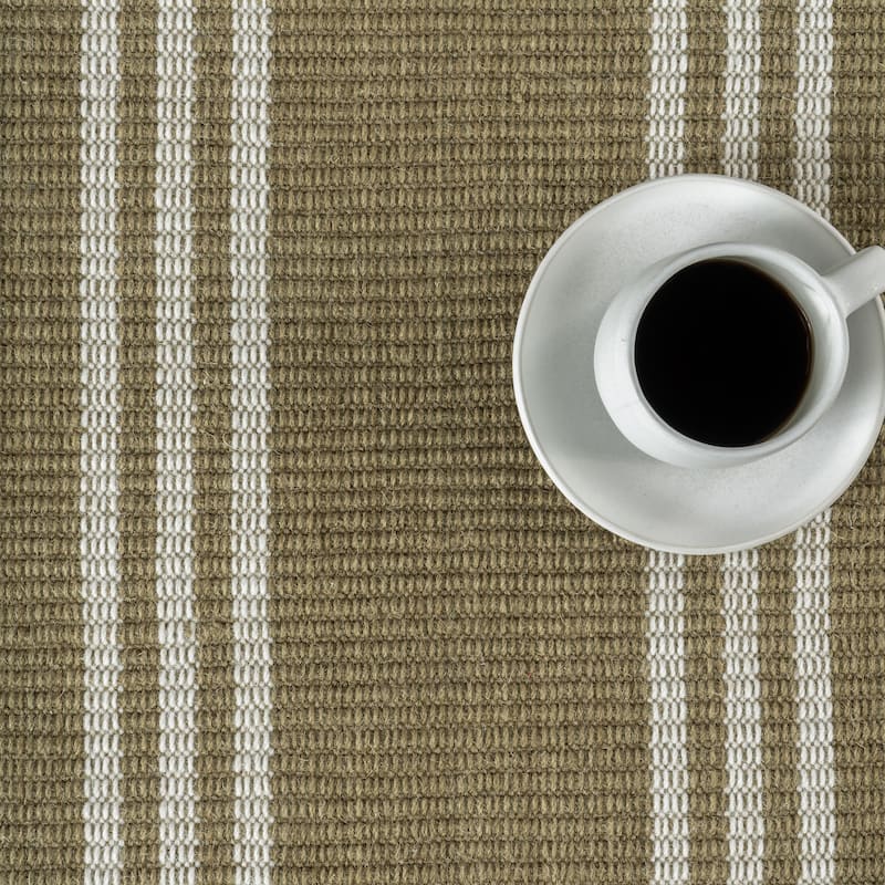 Hawthorn Striped Wool Area Rug