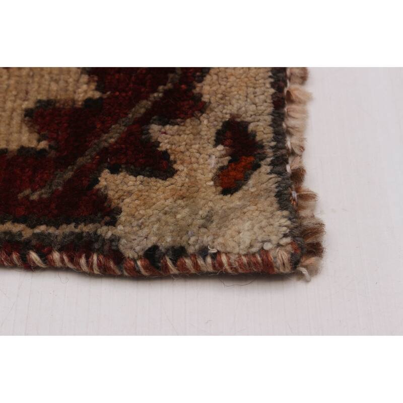 ECARPETGALLERY Hand-knotted Melis Vintage Red Wool Rug - 4'1 x 12'0