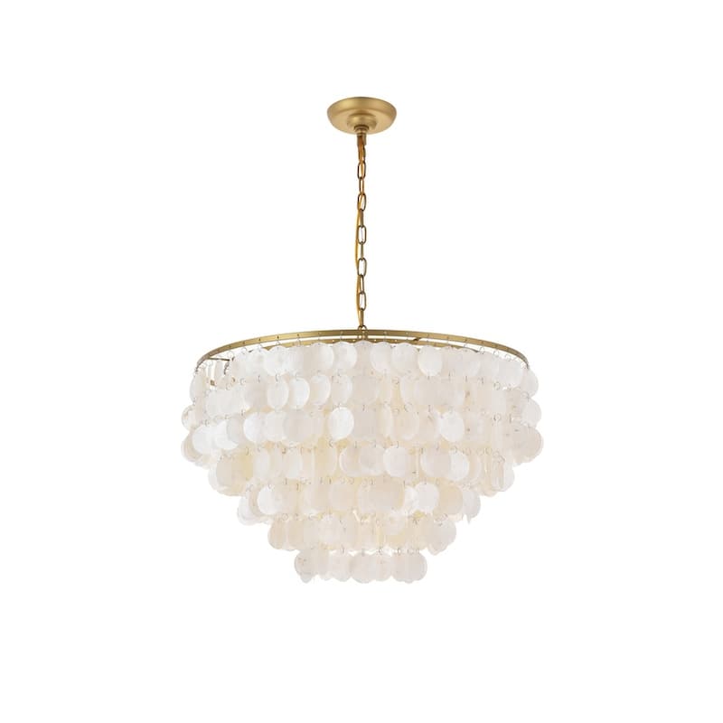 Selene 6 light Brass Pendant