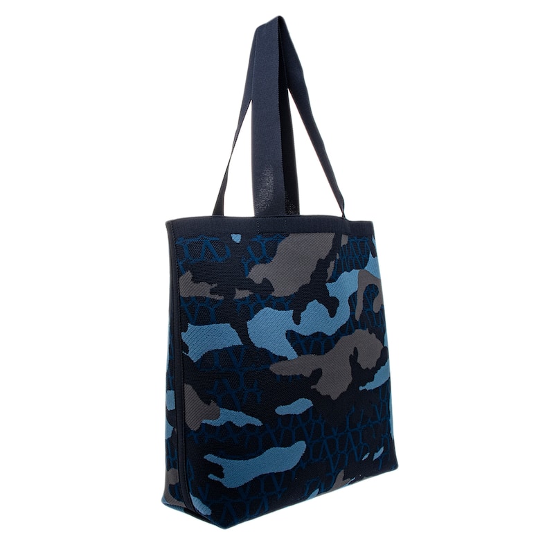 Valentino Men's Iconographe Camouflage Jacquard Tote