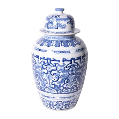Grass Dragon Heaven Decorative Jar