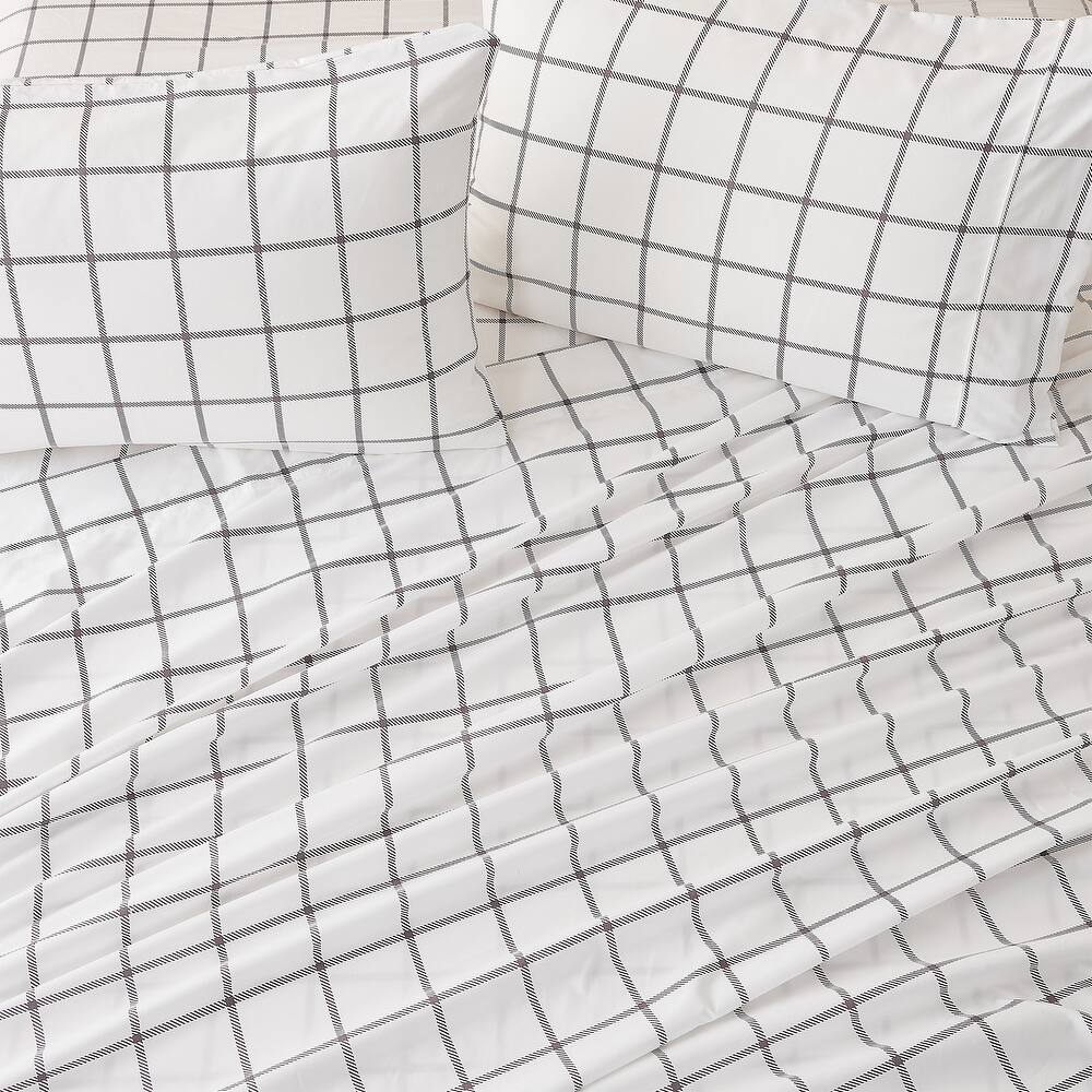 Linery & Co. Ultra-Soft Brushed Holiday-Printed Microfiber Sheet Set