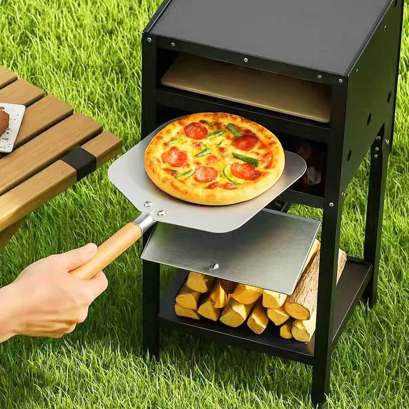 Costway 12" Outdoor Pizza Oven with Ash Tray & Wood Storage Pizza - See Details