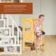 preview thumbnail 4 of 5, Toddler Standing Tower Kitchen Step Stool for Kid's Adjustable Height Learning Stool - Natural Wood