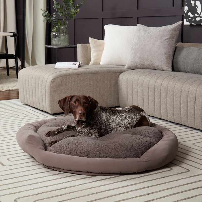 Happy Hounds Moxy Gray Donut Dog Bed