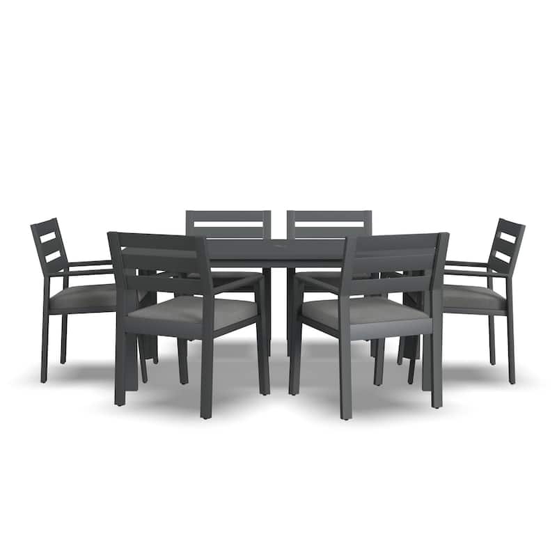 Homestyles Grayton Outdoor 7-Piece Dining Set - 38" x 29" x 68"