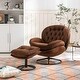 preview thumbnail 8 of 133, TV Chair Accent Chair for Living Room with Ottoman Brown