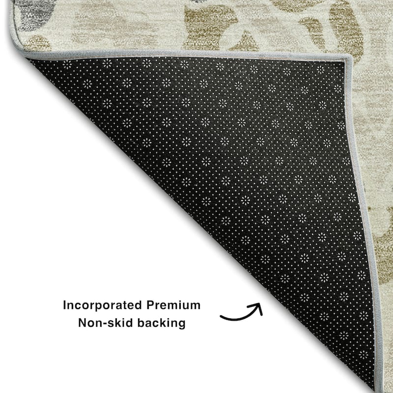 Premium Washable Super Soft Diamond Medallions Mayfield Rug