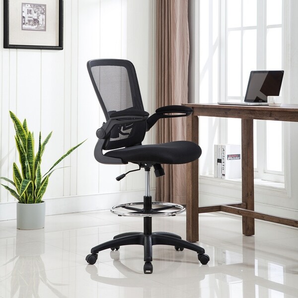 Serena Ergonomic Mesh Drafting Chair - Adjustable