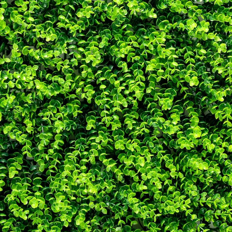Gymax 12PCS 16x24inch Artificial Eucalyptus Hedge Plant Privacy Fence - Green
