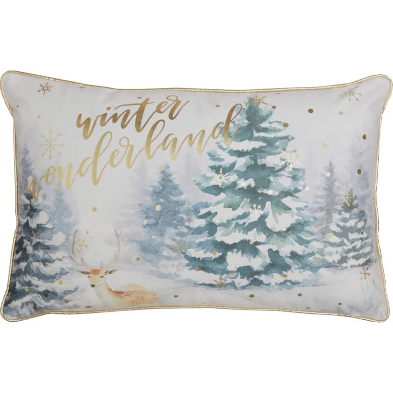 Winter Wonderland Pillow 14x22