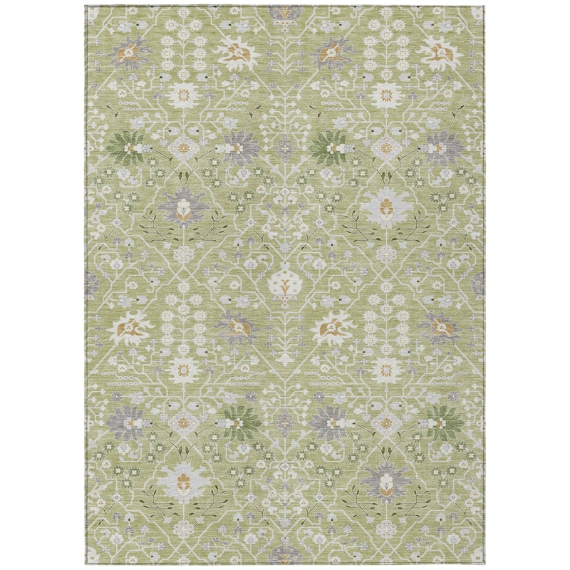 HomeRoots Oriental Traditional Rectangle Outdoor Rug