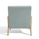 preview thumbnail 117 of 161, 25" W Mid Century Upholstered Wood Accent Chair with Pillow