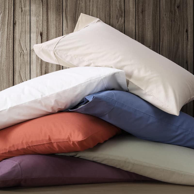 Eddie Bauer Brushed Percale Solid Cotton Sheet Set