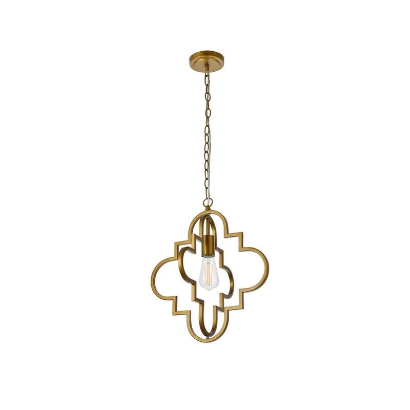 Sage 1 Light Pendant in black - 15 Inch
