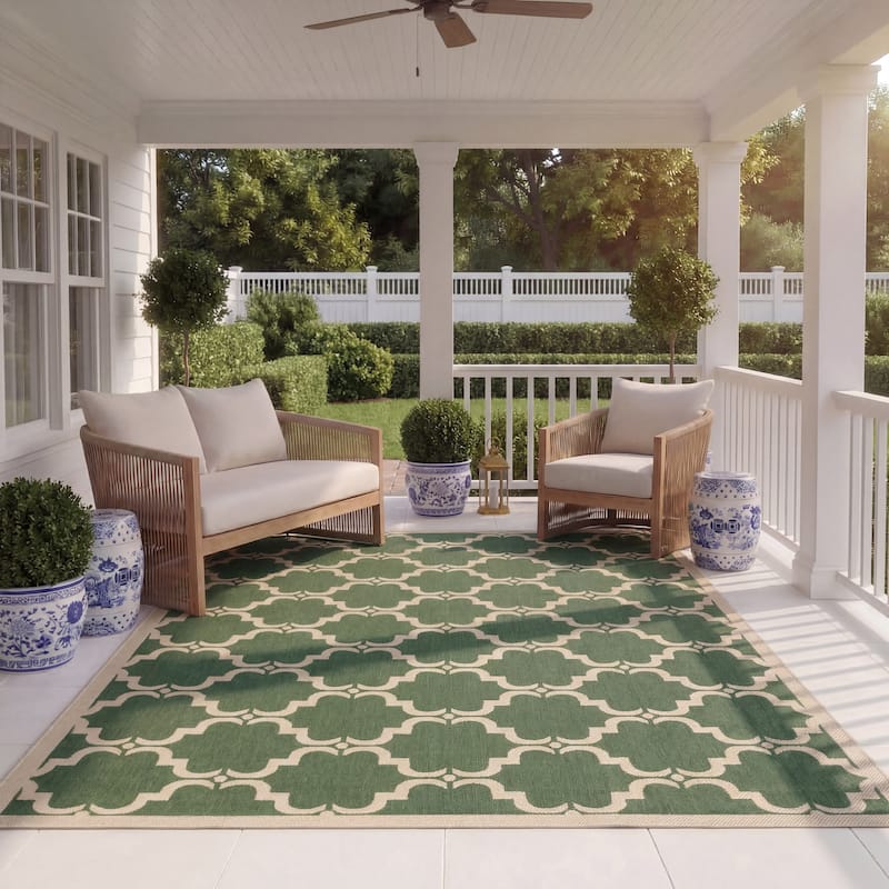 SAFAVIEH Courtyard Charleen Indoor/ Outdoor Waterproof Patio Backyard Rug