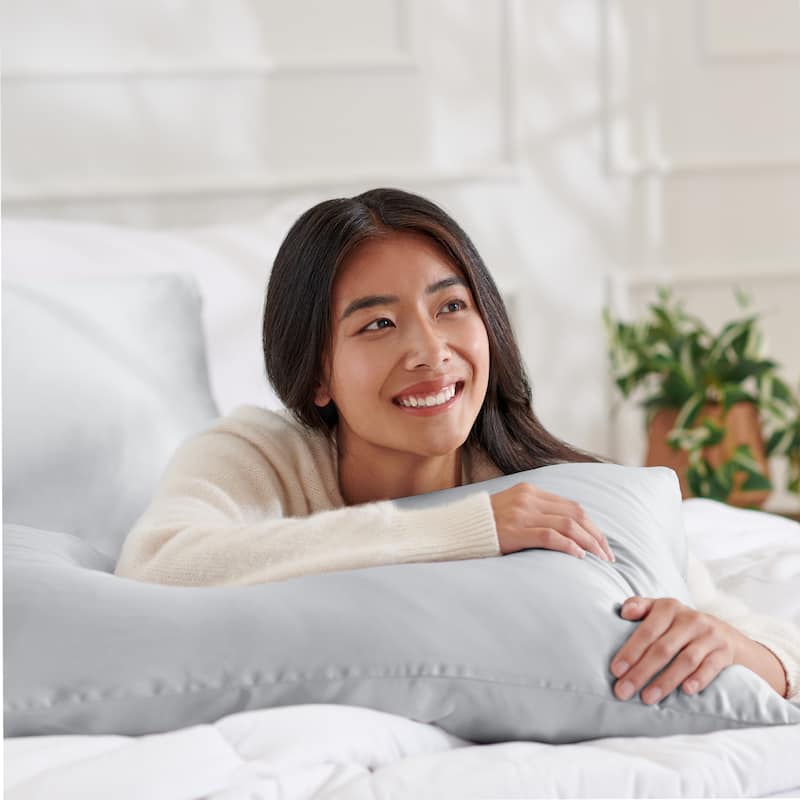 Bare Home Mulberry Silk Body Pillowcase, 19 Momme Silk