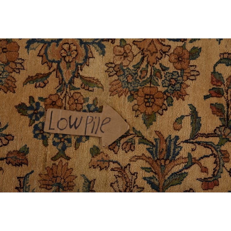 Pre-1900 Antique Kerman Persian Large Rug Handmade Wool Carpet - 11'3"x 20'3"