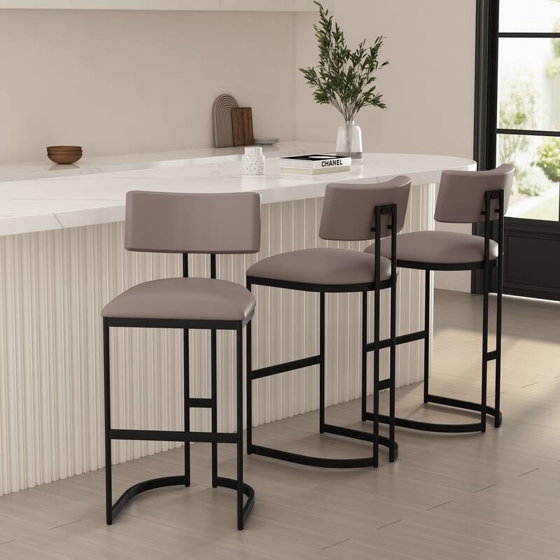 Manhattan Comfort Juno Metal Barstool