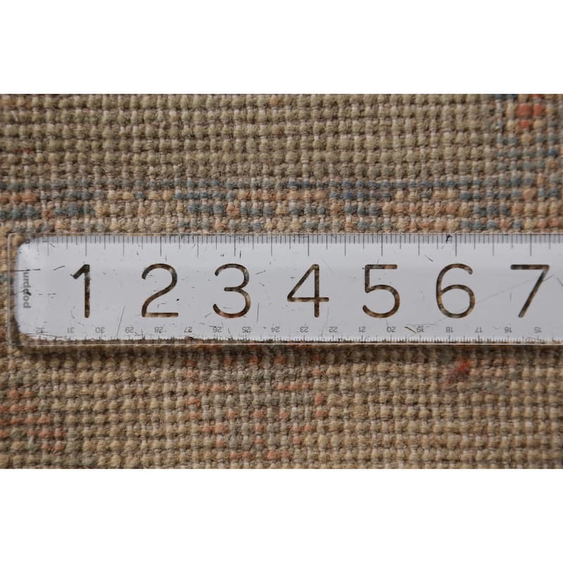 Hand Knotted Oriental 100% Wool Carpet Transitional All-Over Navy Blue & Blues Oushak Area Rug - 14' 11'' X 12' 1''