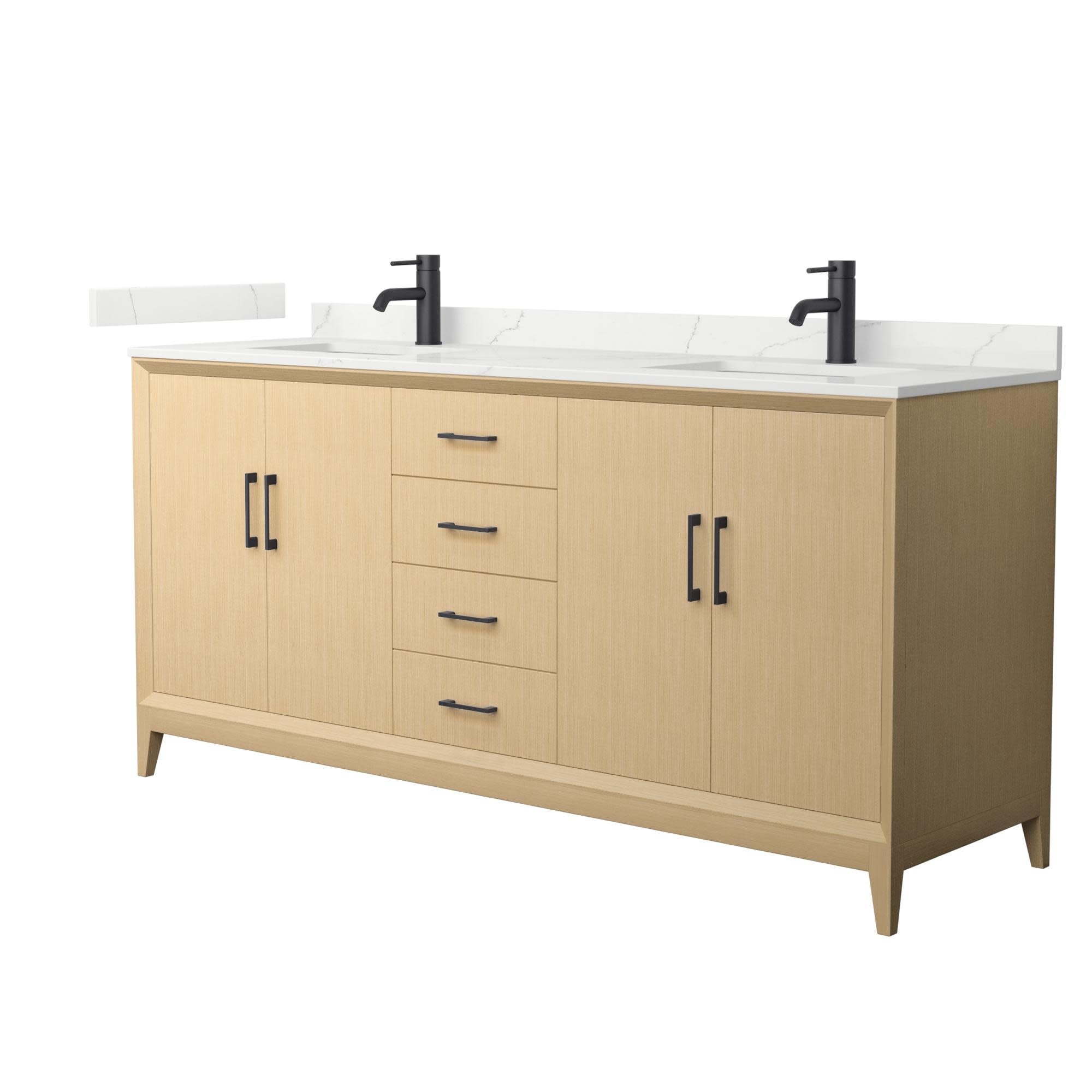 Wyndham Collection WCH7575-72D-QTZ-UNSMXX Janna 72" Free Standing
