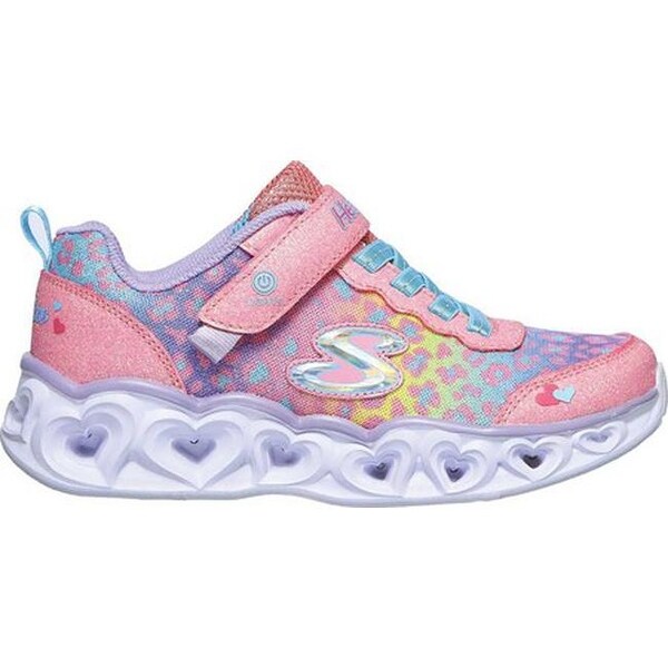 skechers heart lights pink