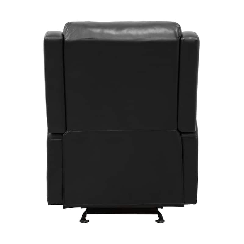 Linden Faux Leather Glider Manual Reclining Chair