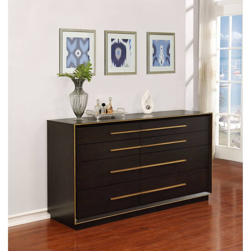 Prescott 8-drawers Dresser - Smoked Peppercorn
