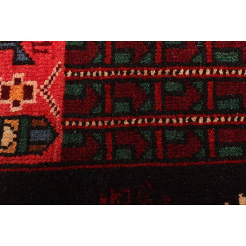 ECARPETGALLERY Hand-knotted Teimani Dark Red Wool Rug - 2'10 x 4'11