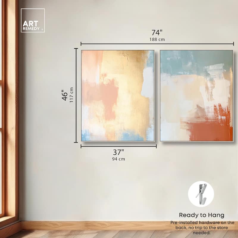 Painted Serenity I Canvas Set of 2 by Art Remedy