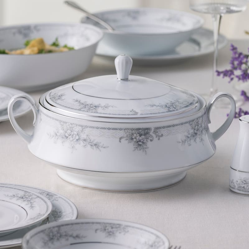 Noritake Sweet Leilani Covered Vegetable Bowl, 10-1/4", 48 oz.