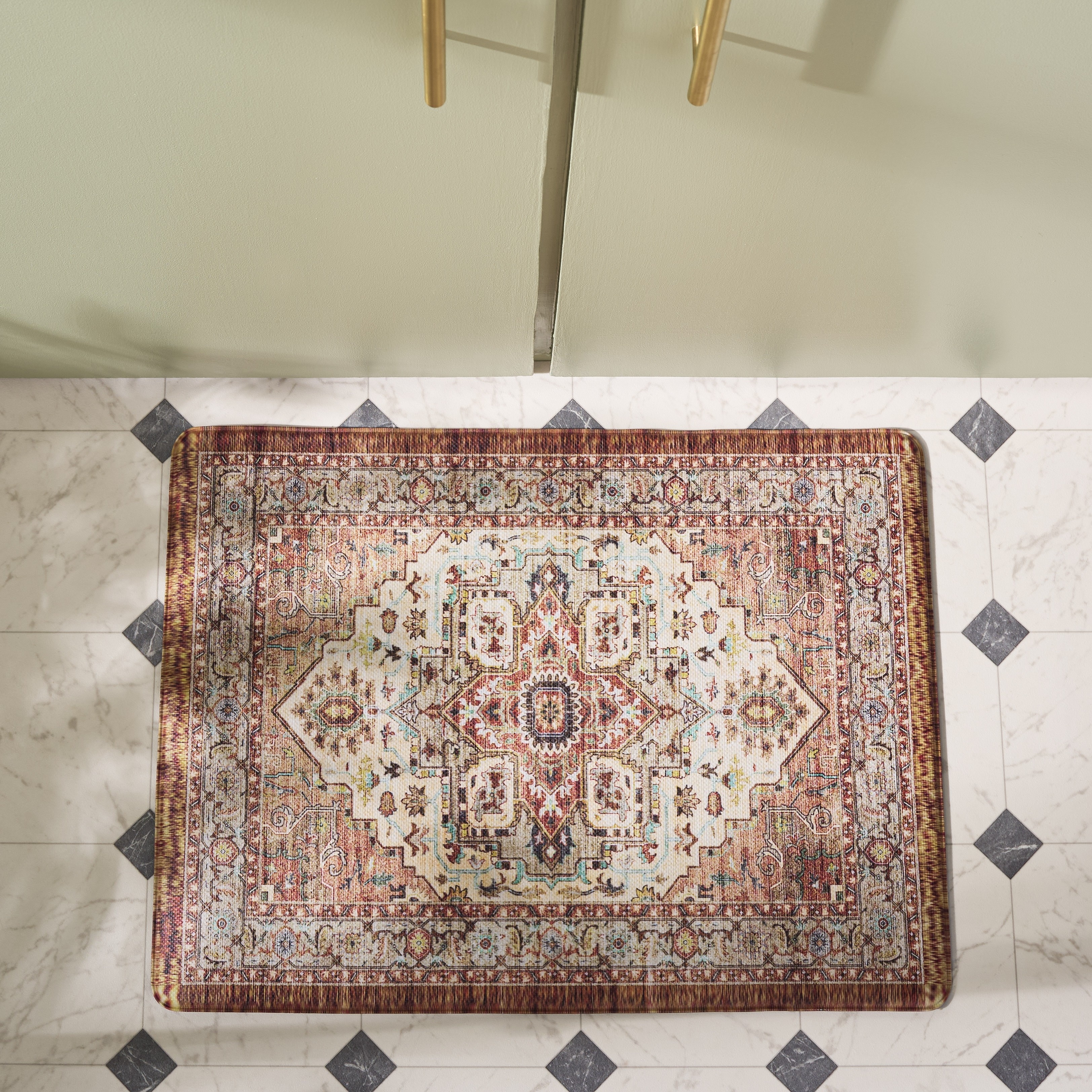 SAFAVIEH Kitchen Mat Vika Non-Slip PVC Kitchen Floor Area Rug