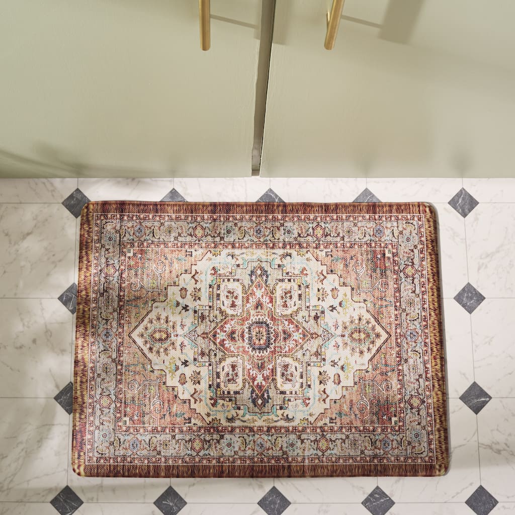 SAFAVIEH Kitchen Mat Vika Non-Slip PVC Kitchen Floor Area Rug