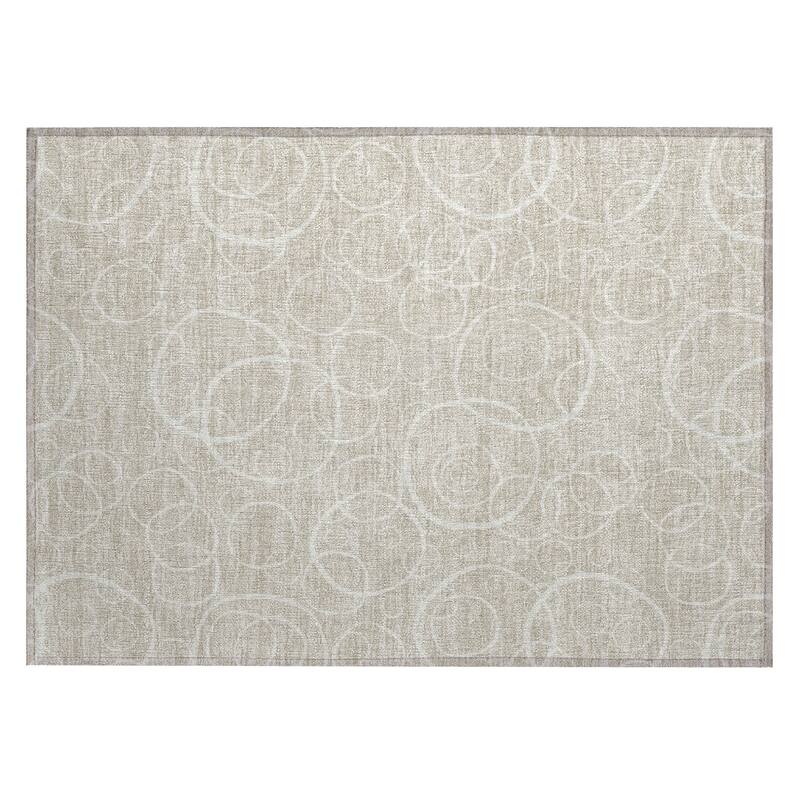 Machine Washable Indoor/ Outdoor Contemporary Nexus Chantille Rug