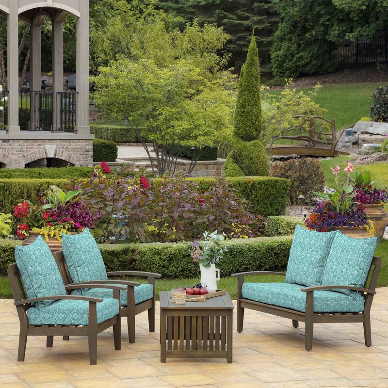 ARDEN Outdoor Foam Deep Seat Cushion Set, 24 in x 24 in