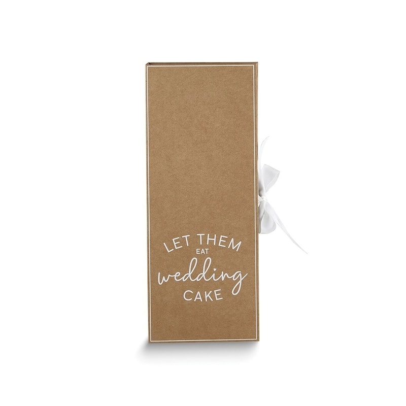 Curata Gold-Tone Stainless Steel Let Them Eat Wedding Cake Boxed Server Set