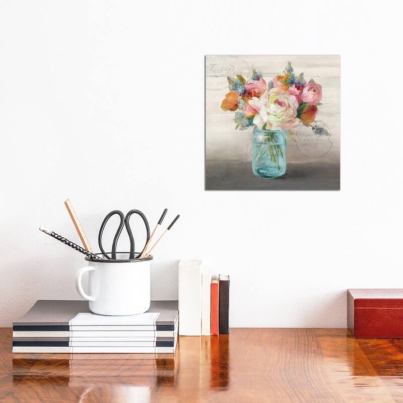 iCanvas "French Cottage Bouquet II" by Danhui Nai Canvas Print