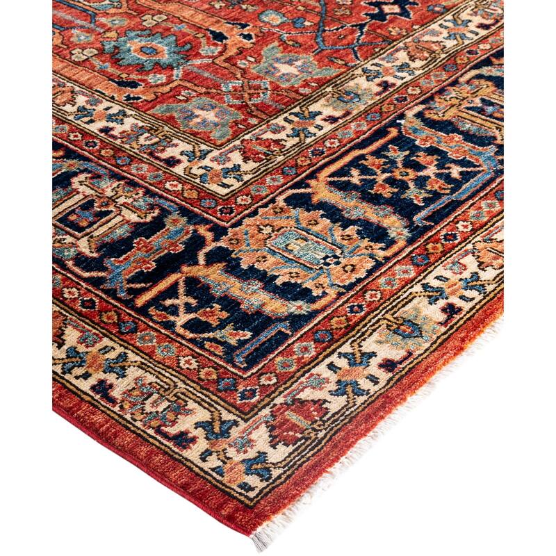 Serapi One-of-a-Kind Hand-Knotted Area Rug - Red - 9' 3" x 12' 0"