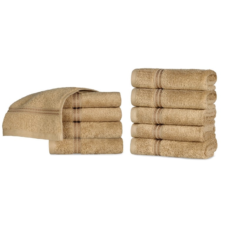 Blue Nile Mills Ibiza Egyptian Cotton Face Towel, Set of 10