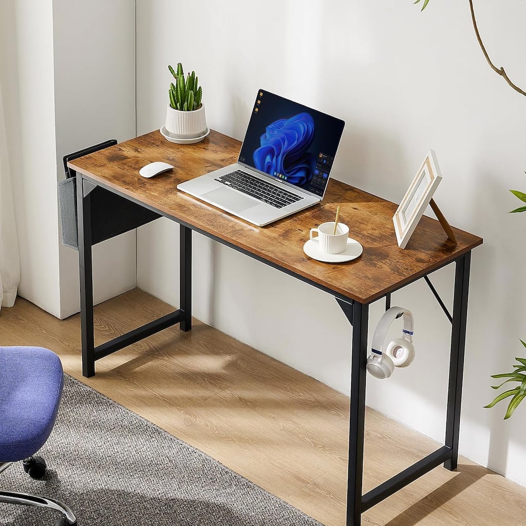 Computer Office Desk 48 Inch Kids Student Study Writing Work, Modern Simple Home Bedroom PC Table